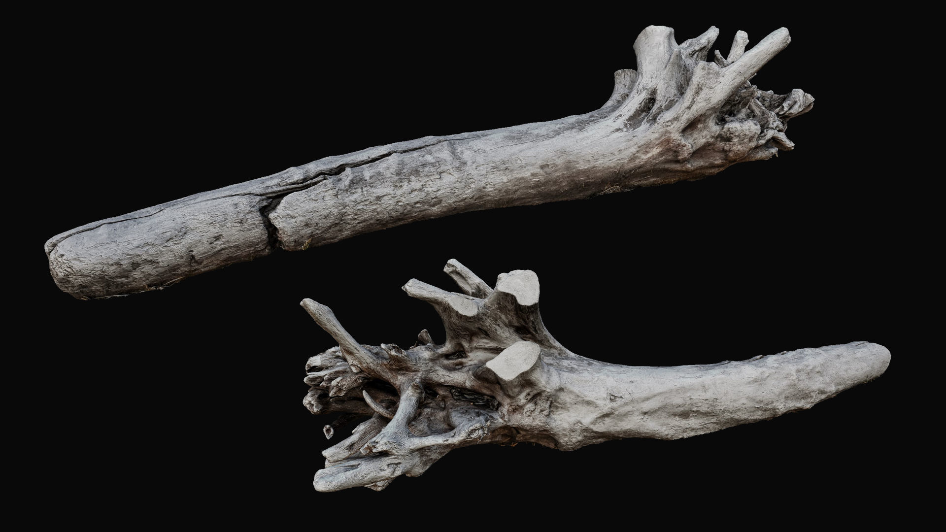 Driftwood Props for Unreal Nanite 3D model_4