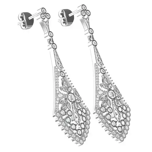 Crystal Art Deco Wedding Dangle Earring