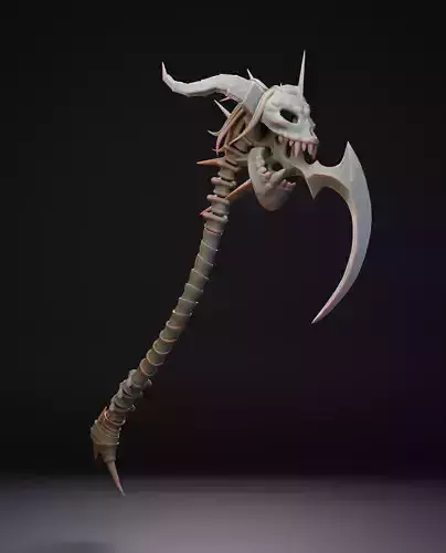 Affliction Warlock Mage Tower Staff - World of Warcraft 3D print model