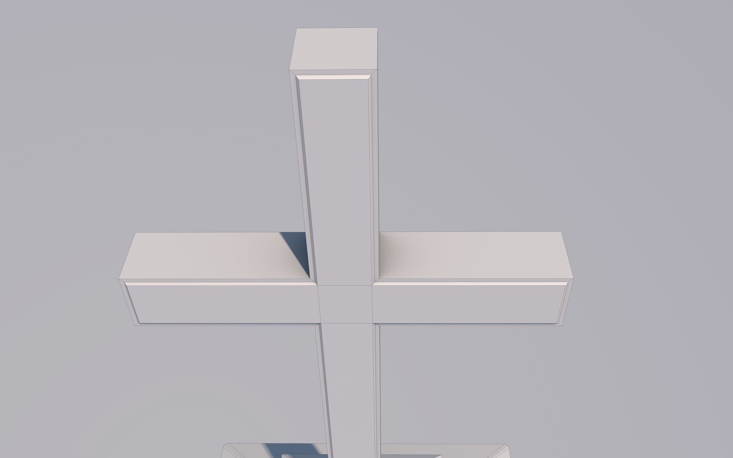 Cemetery Low-poly 3D model_17