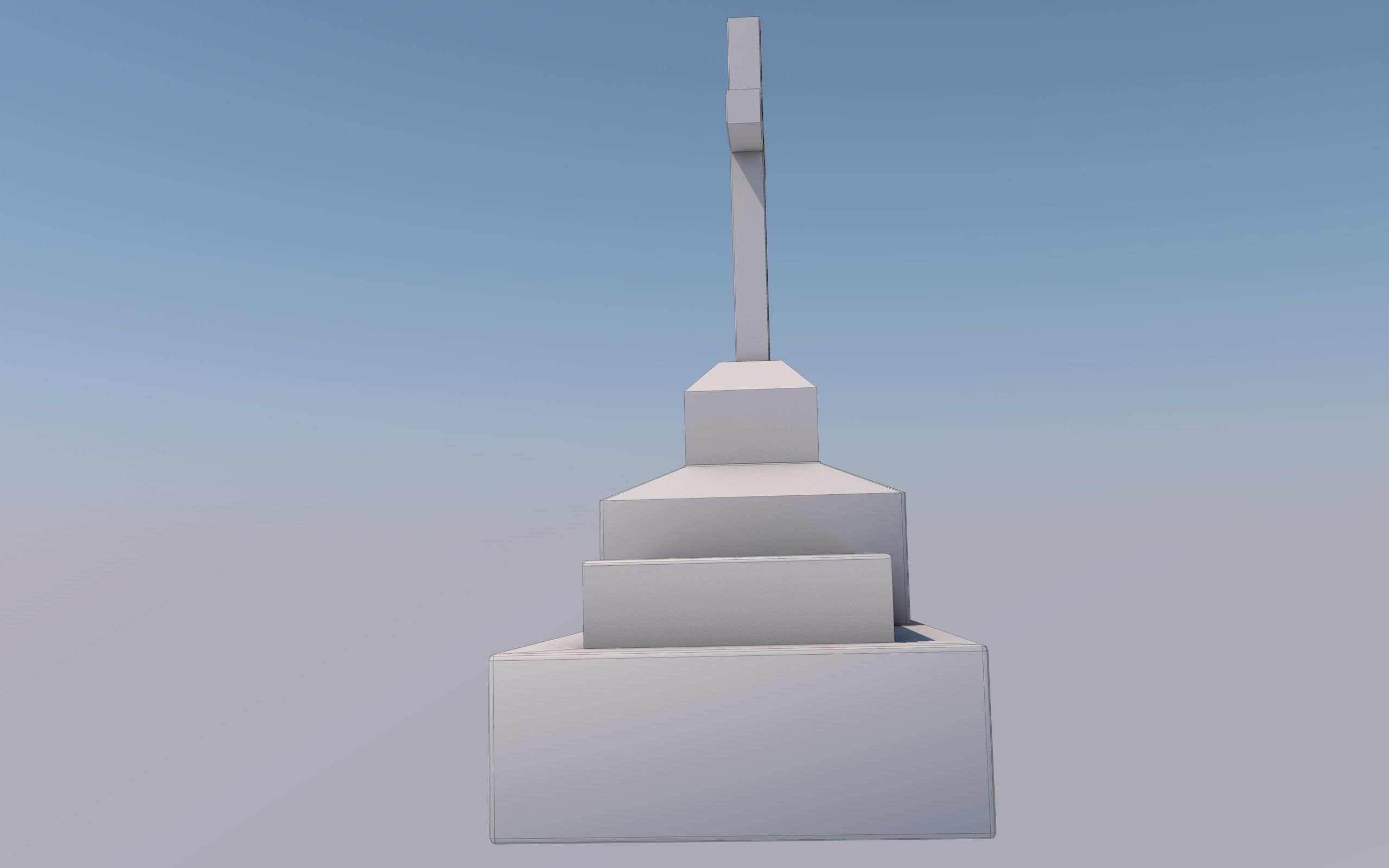 Cemetery Low-poly 3D model_12