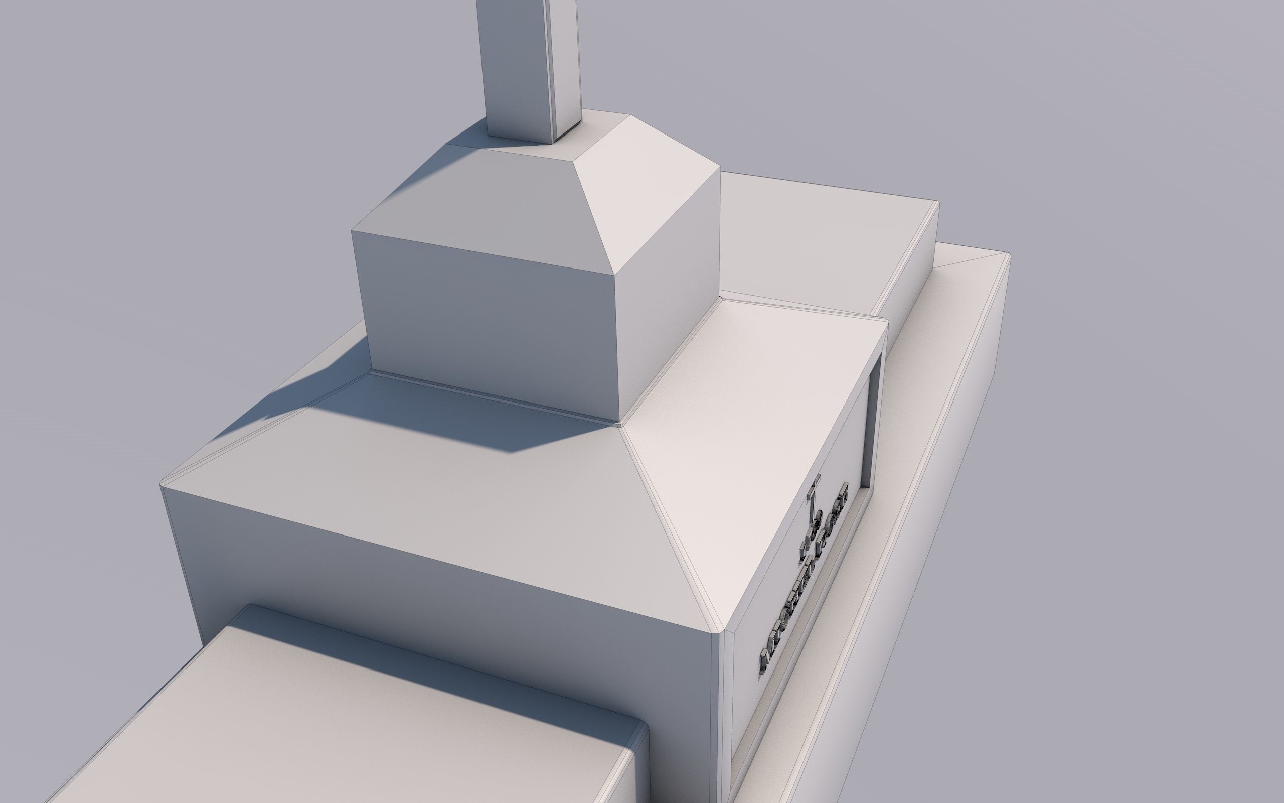 Cemetery Low-poly 3D model_21