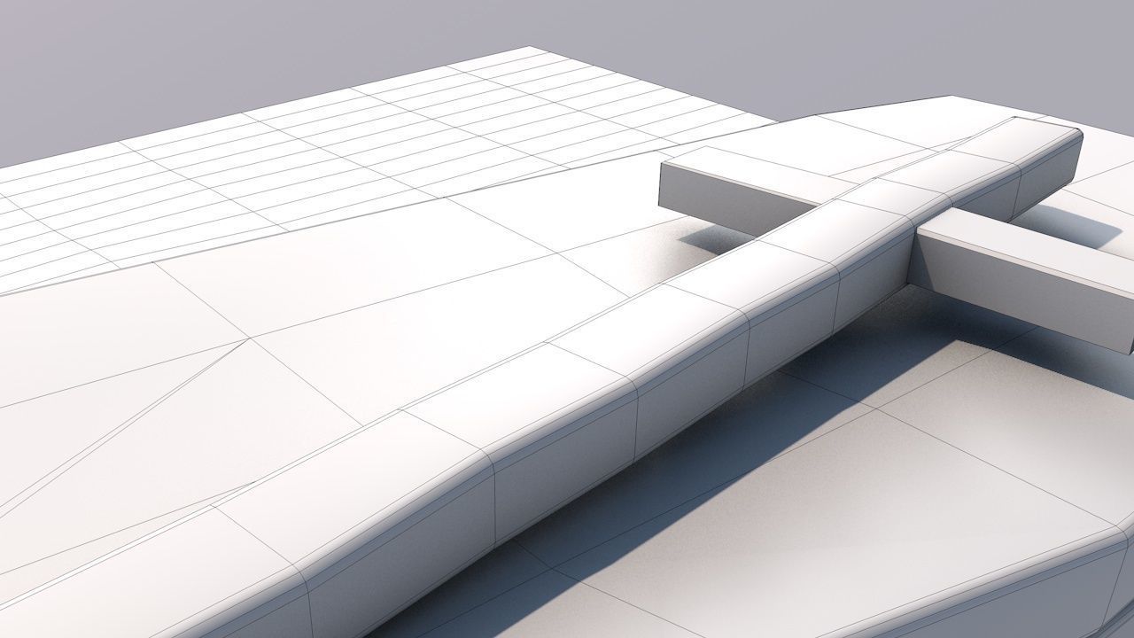 Cemetery  Low-poly 3D model_28