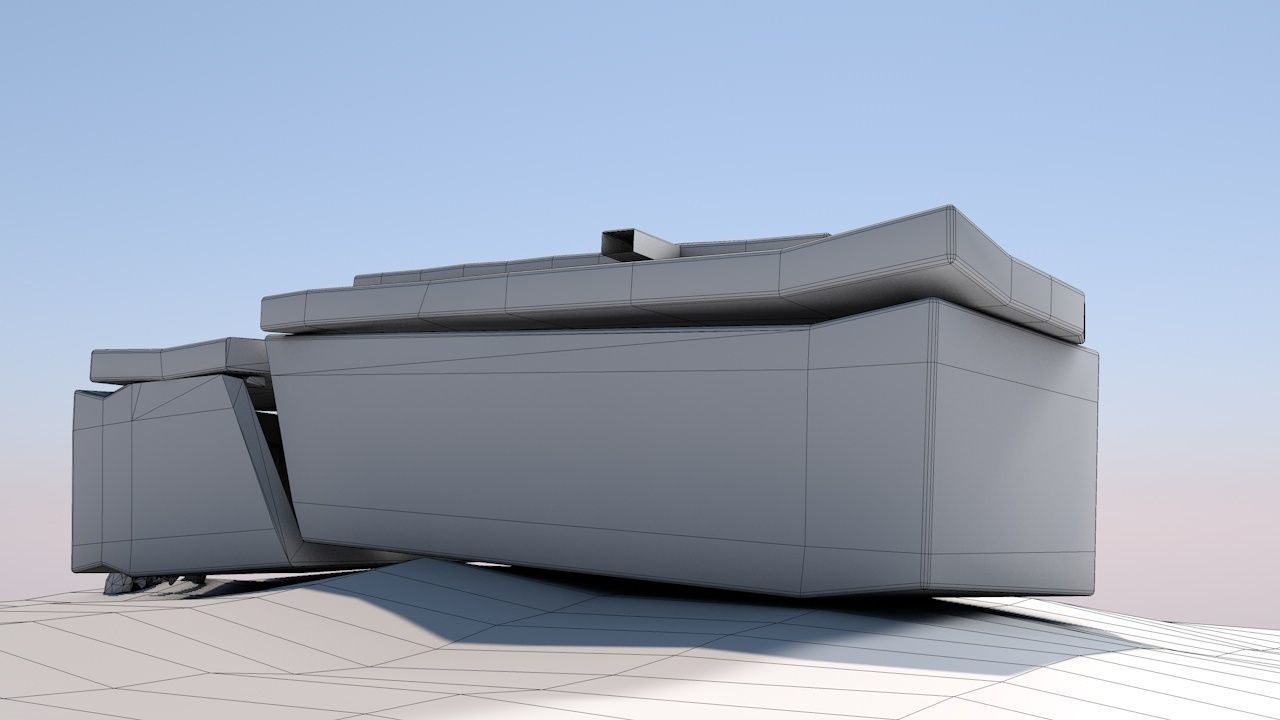 Cemetery  Low-poly 3D model_20