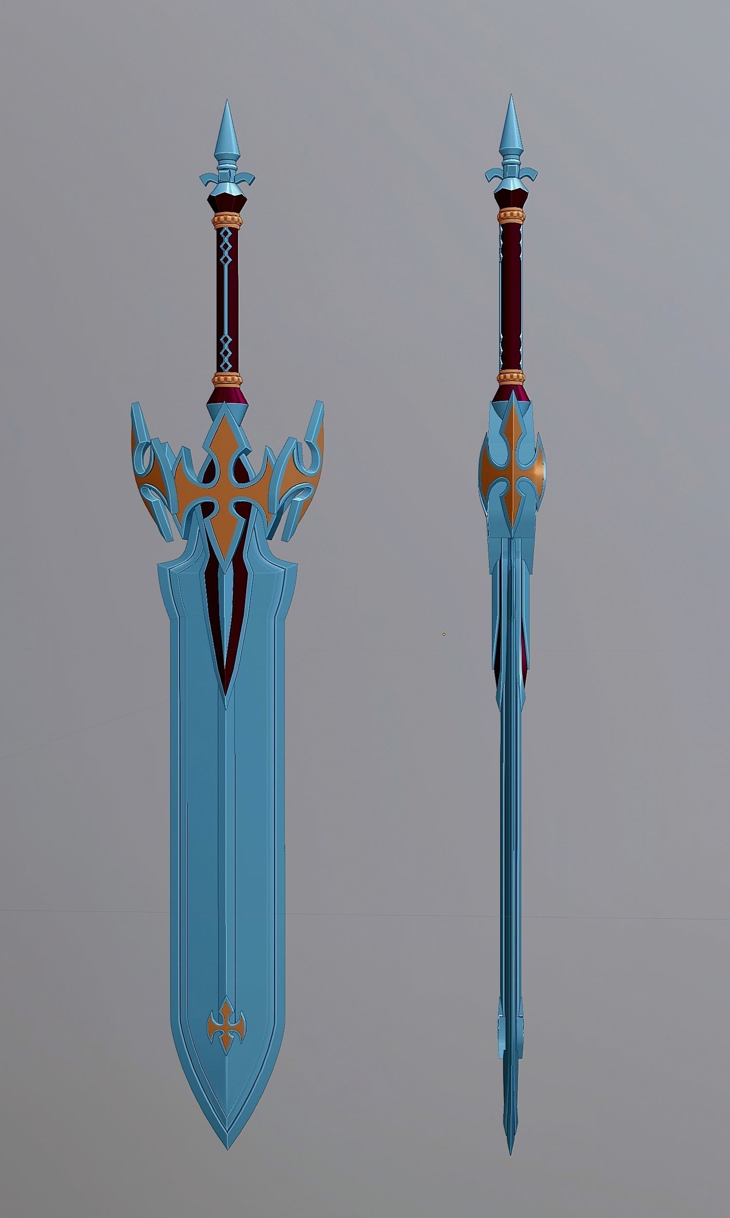 Fantasy style sword 59 3D model_5
