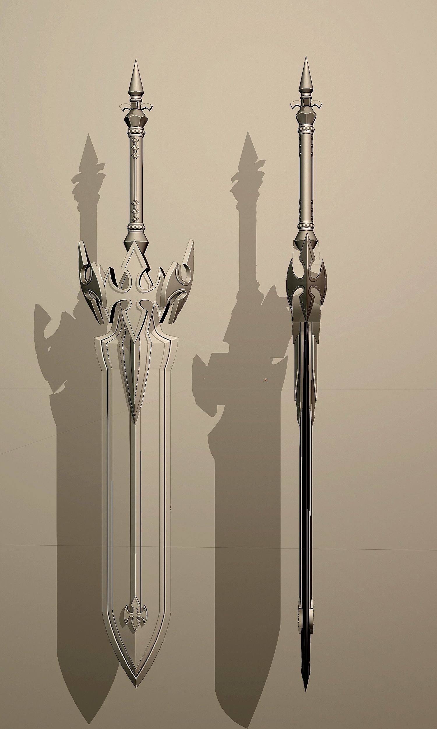 Fantasy style sword 59 3D model_4