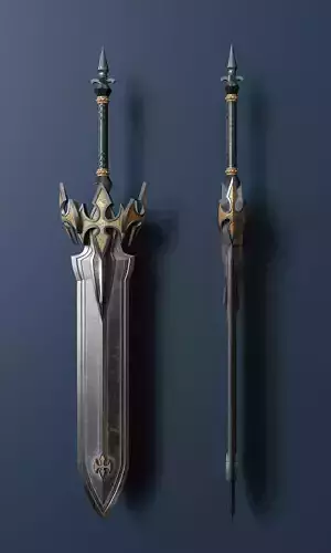 Fantasy style sword 59 3D model