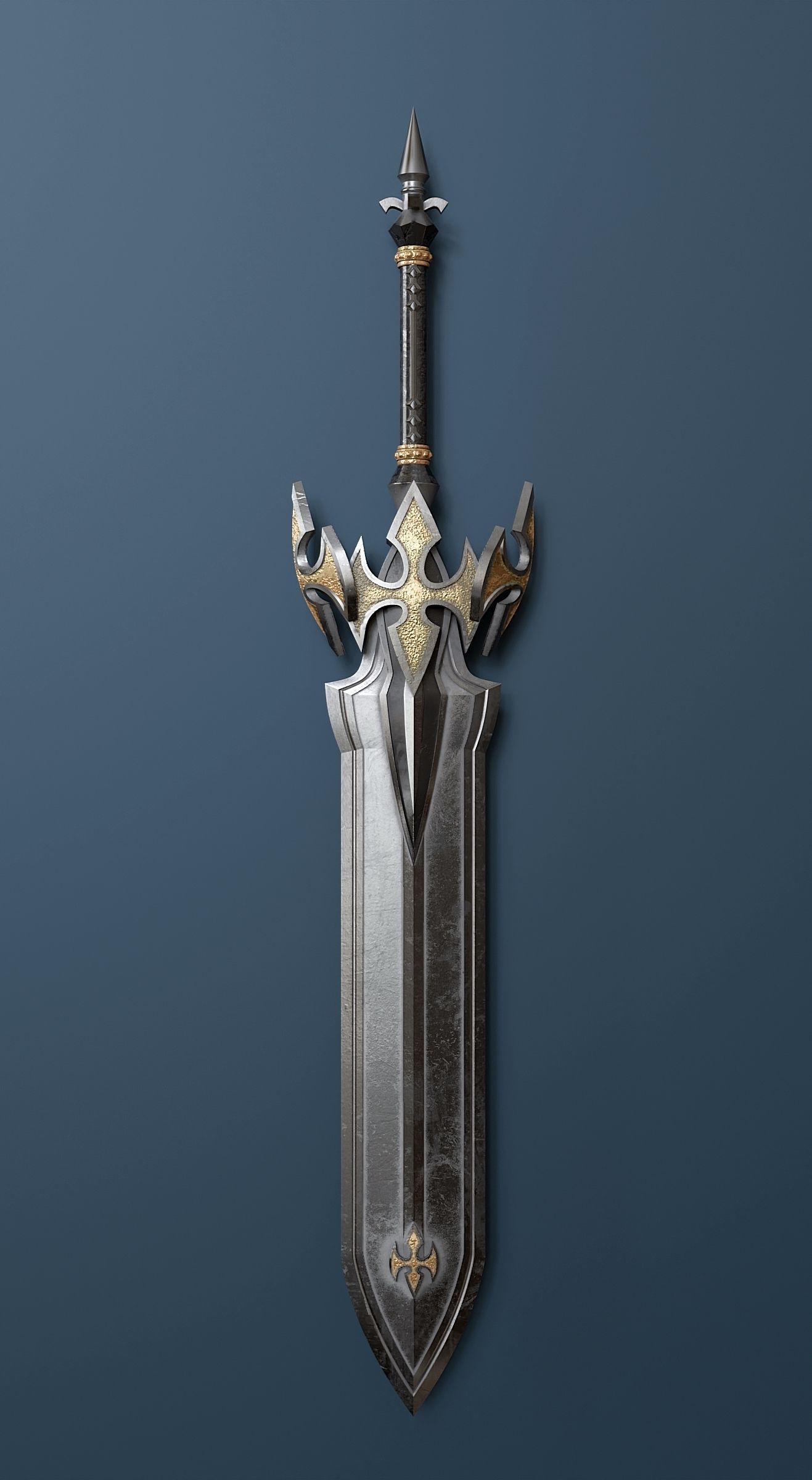 Fantasy style sword 59 3D model_3