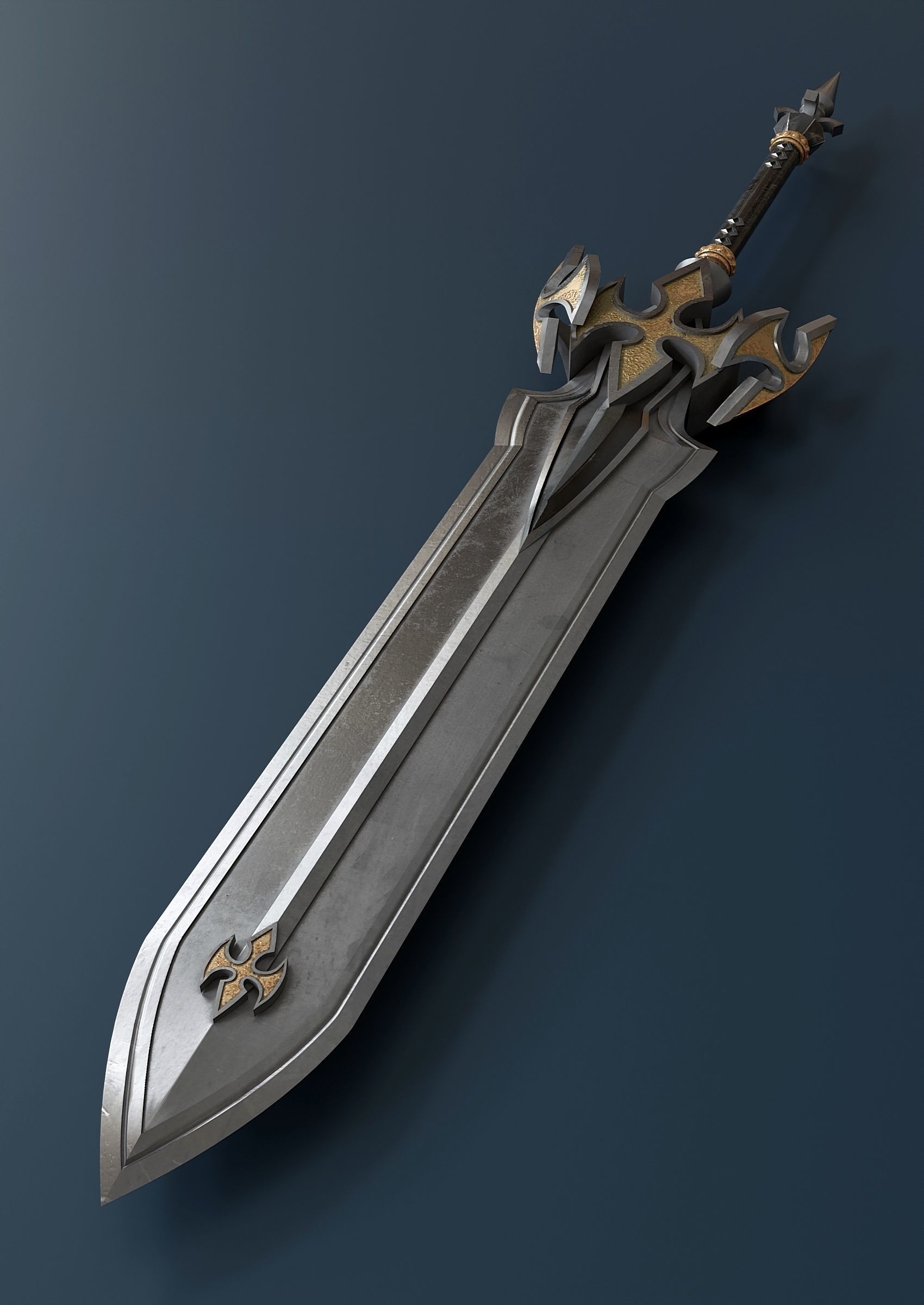Fantasy style sword 59 3D model_1