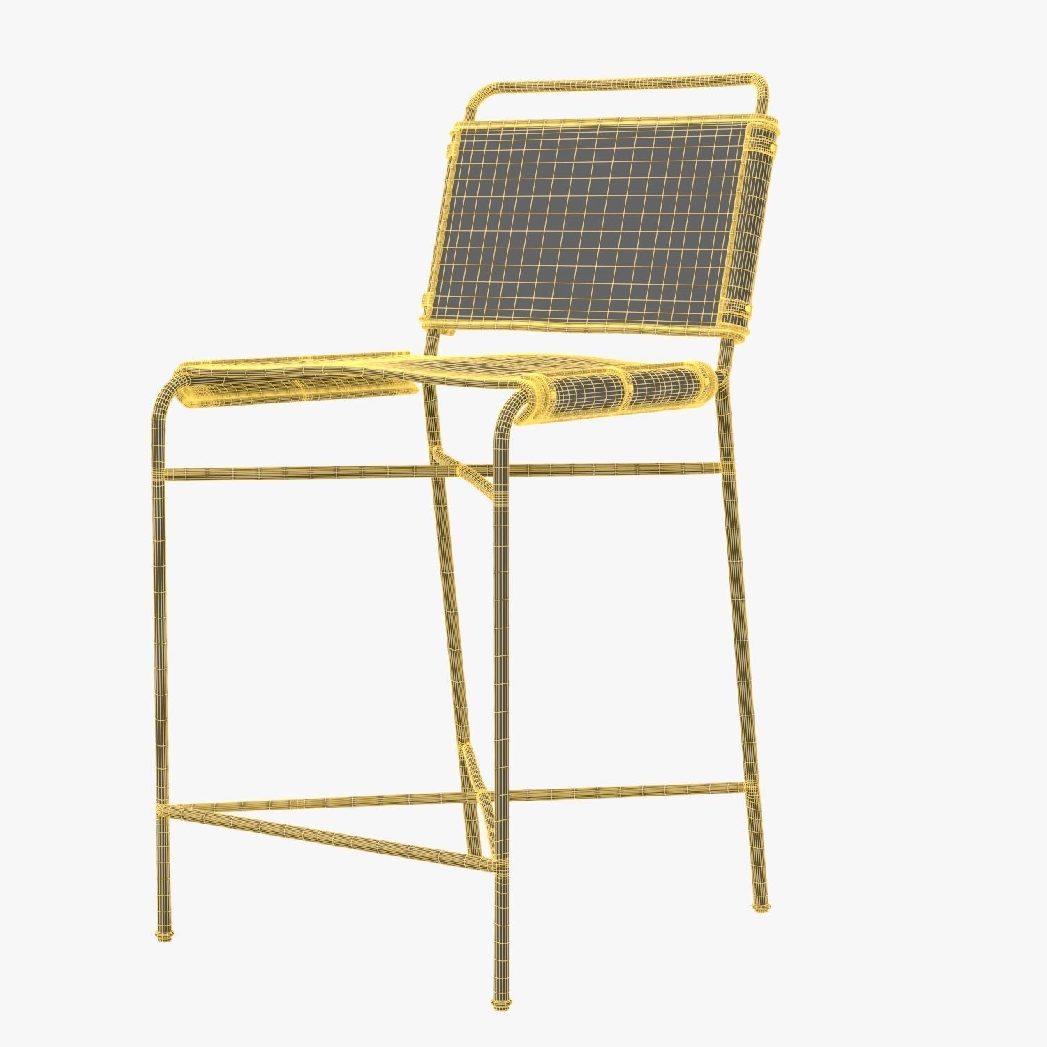 Wharton Counter Stool 3D model_5