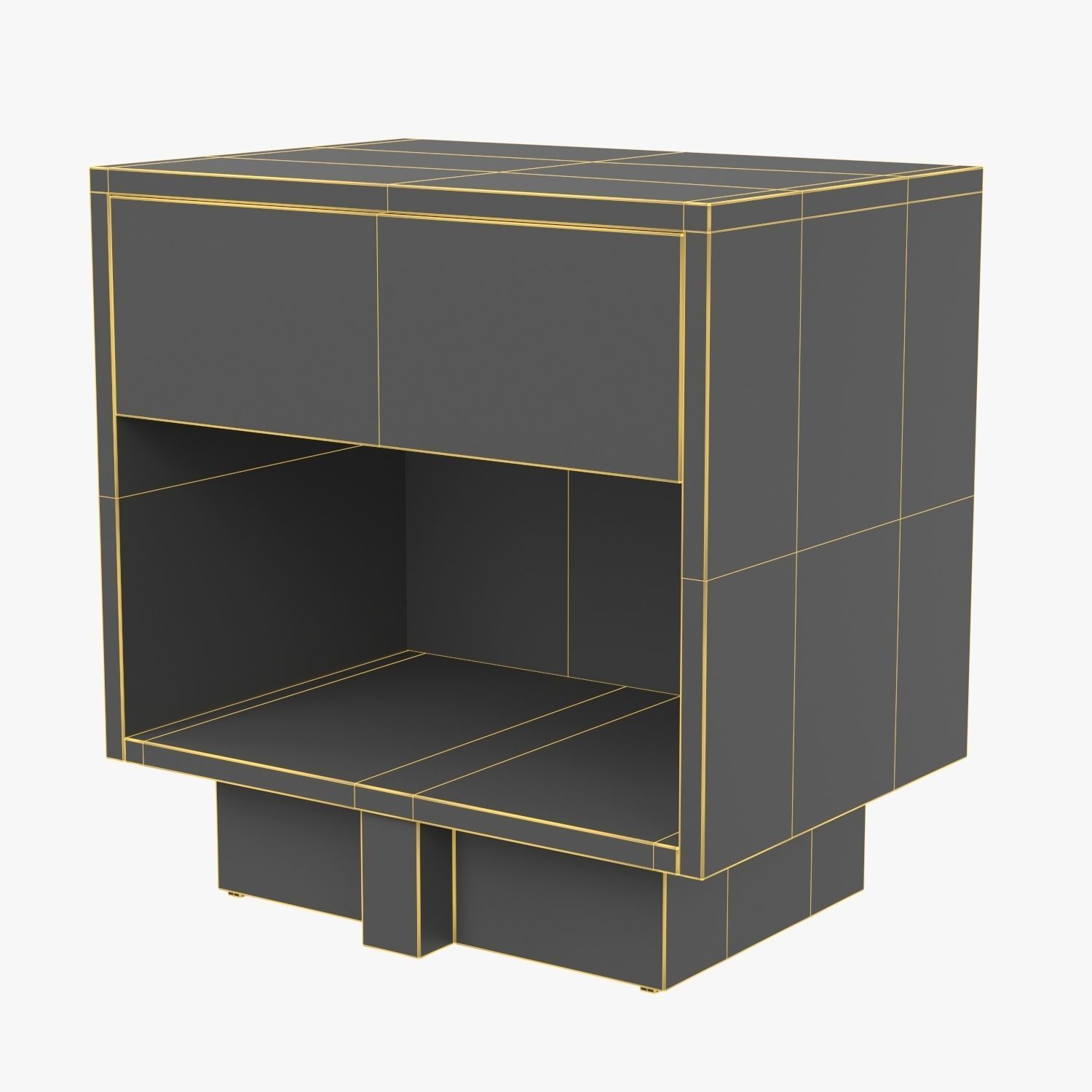 Wesson Bodie Nightstand Ashen Walnut 225480-001 3D model_5