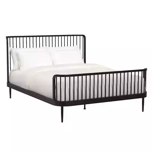 Wembley Kids Full Black Metal Bed