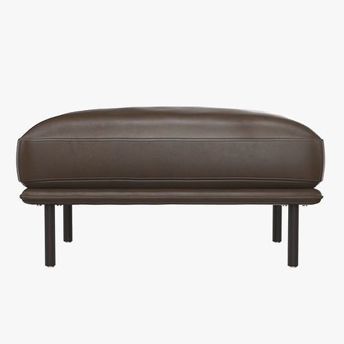 Wells Leather Ottoman 3D model