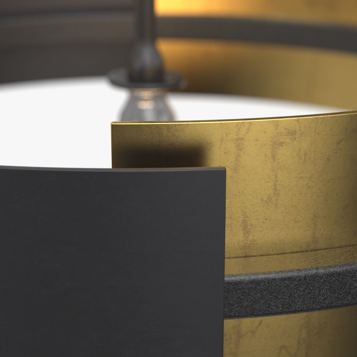 Vankirk 3 Light Drum Chandelier 3D model_3