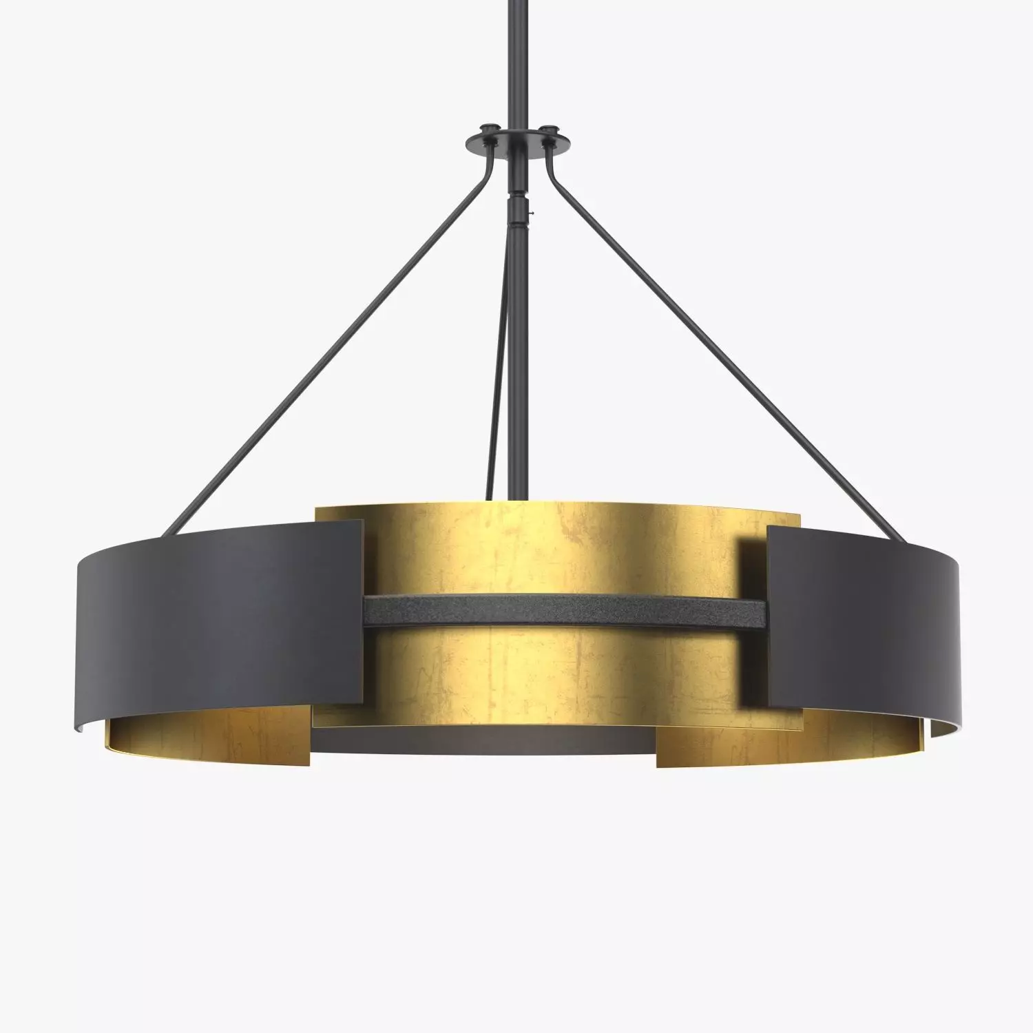 Vankirk 3 Light Drum Chandelier 3D model_0