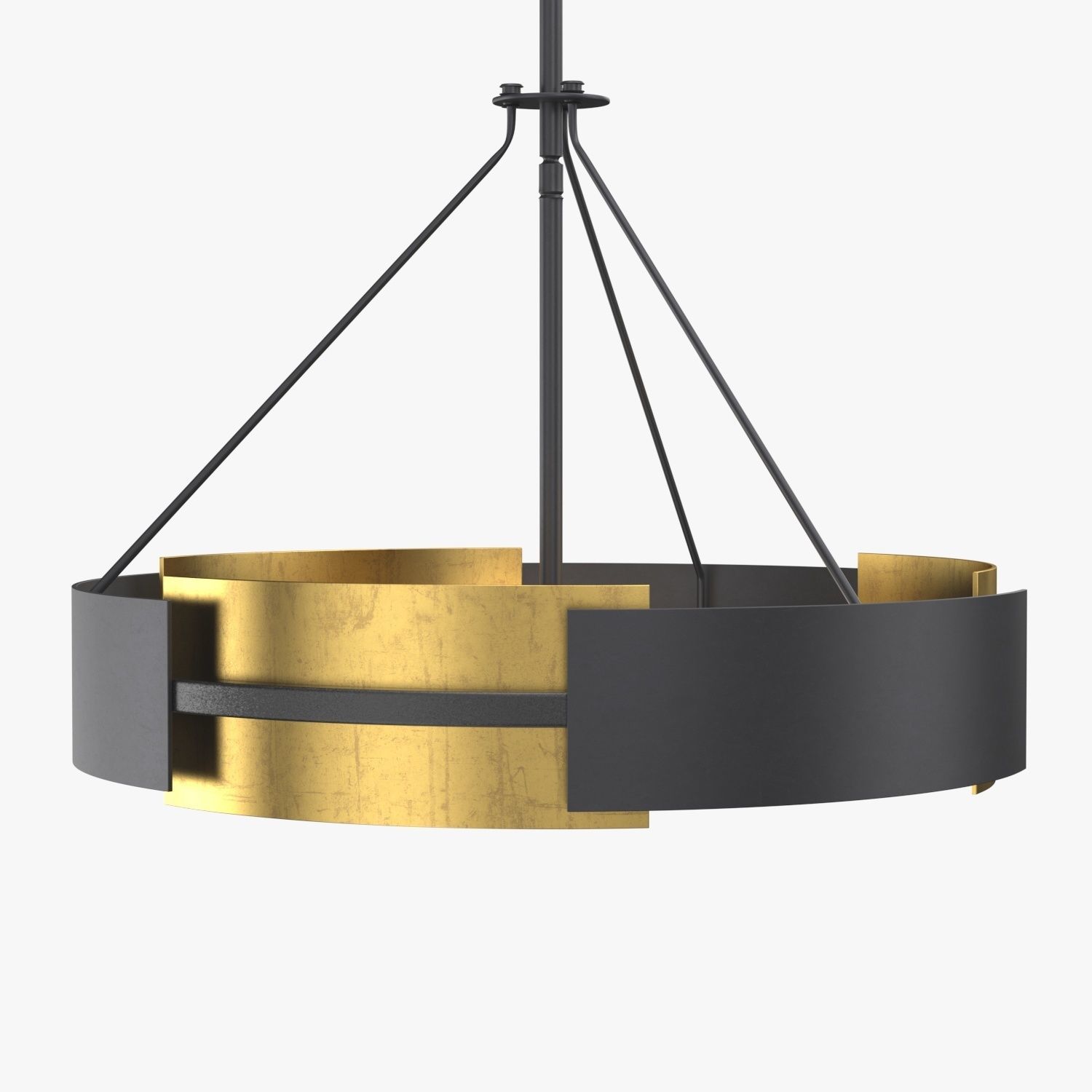 Vankirk 3 Light Drum Chandelier 3D model_1
