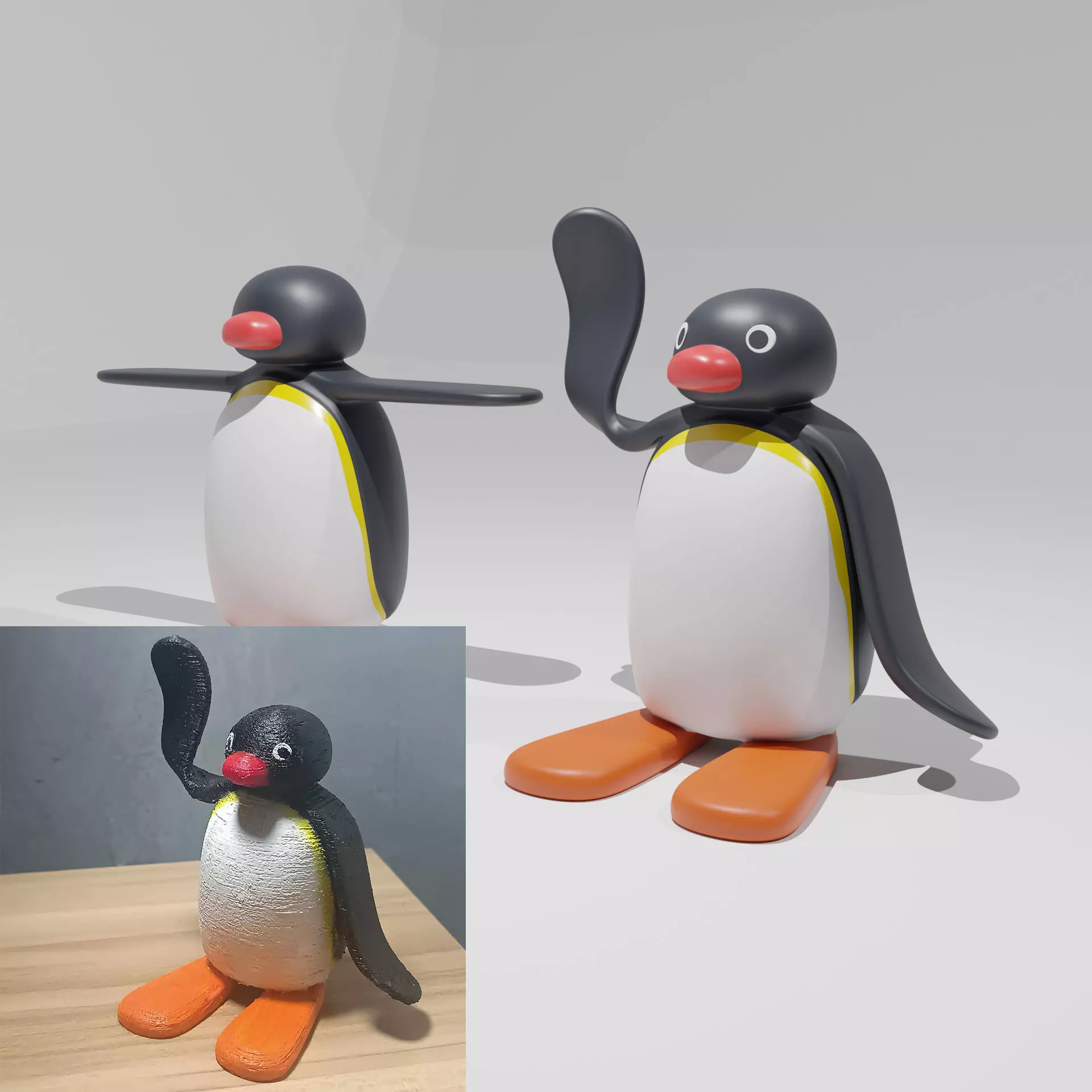 3D Print Ready of Pingu Penguin 3D print Free 3D print model