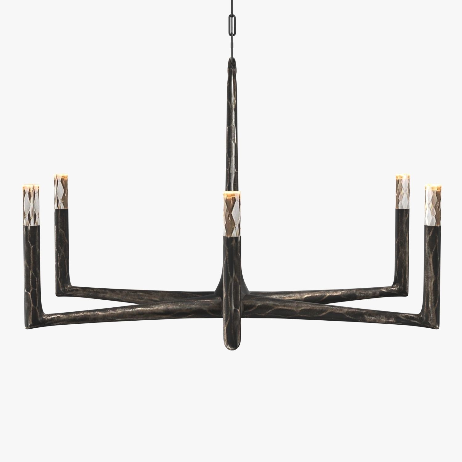 Thaddeus Round Chandelier 3D model_1