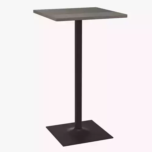 Square Bar Table Dark Elm