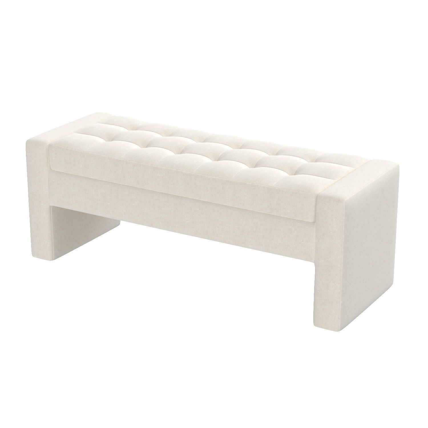 Spence Upholstered Flip Top Storage Bench 3D model_4