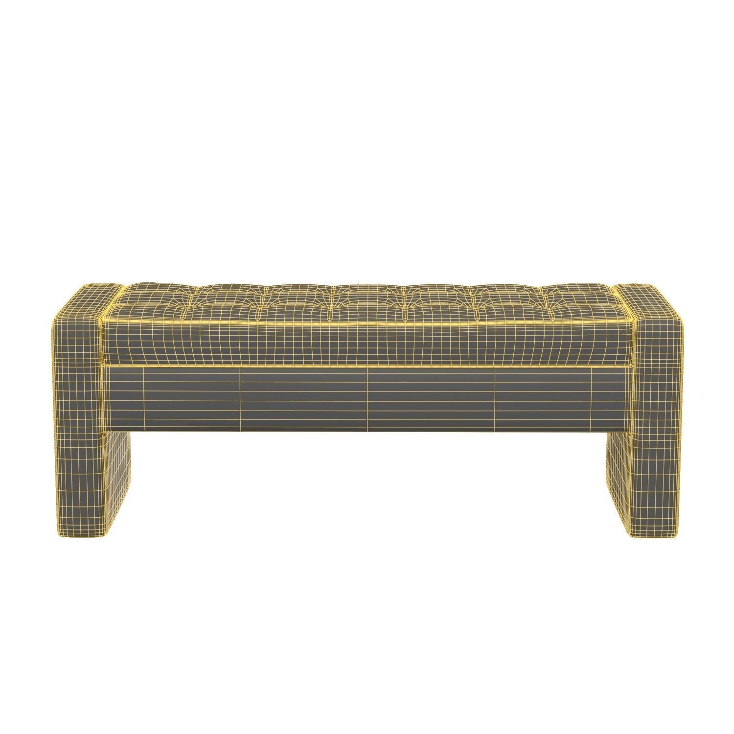 Spence Upholstered Flip Top Storage Bench 3D model_5