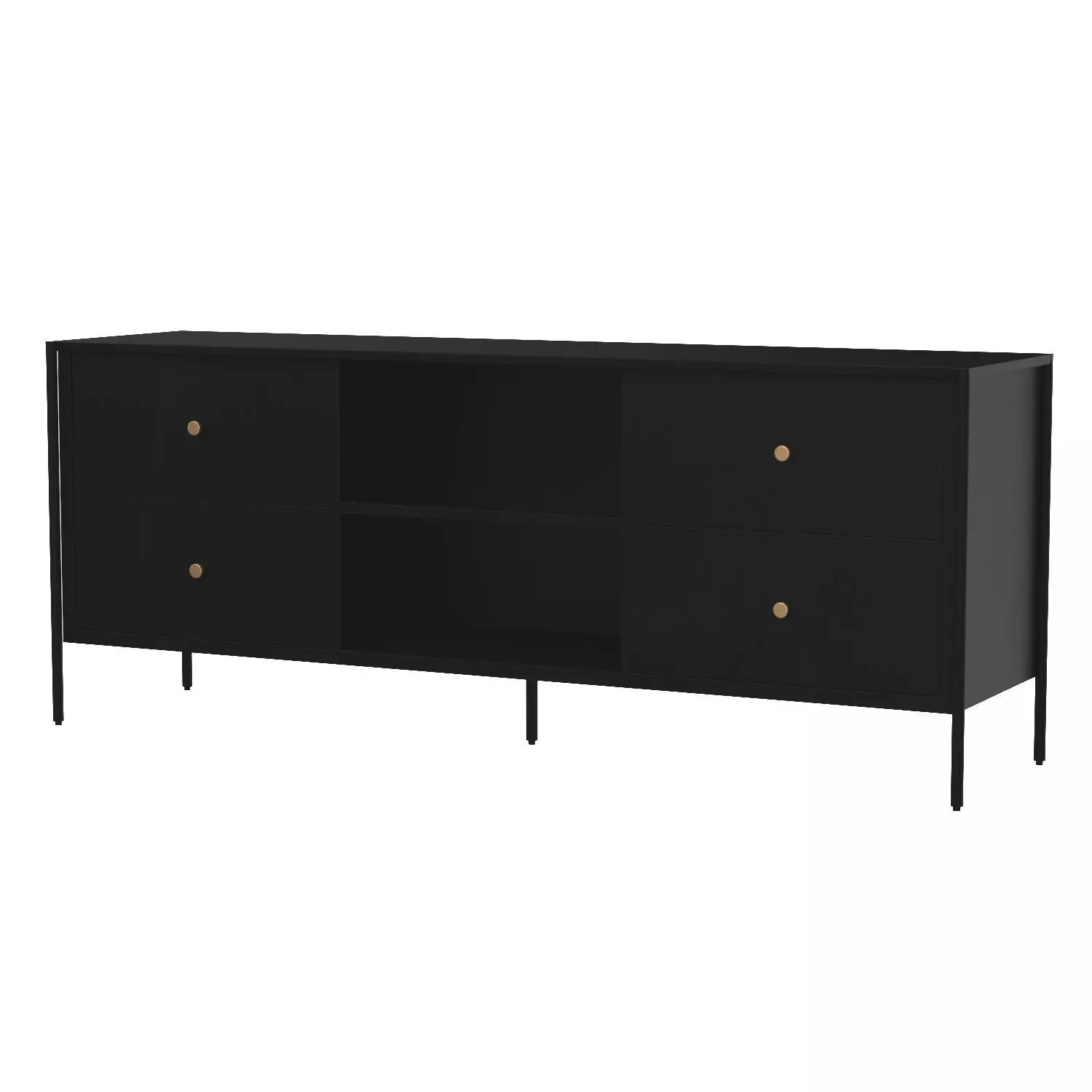 Soho Media Console 3D model_0