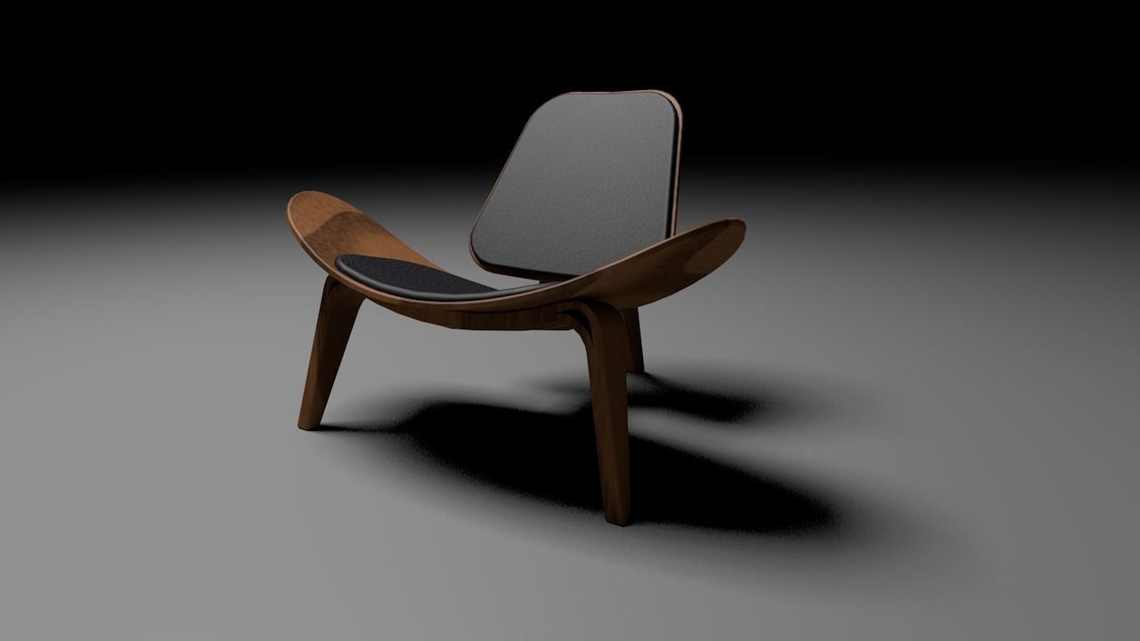 Shell Chair 3D model_2