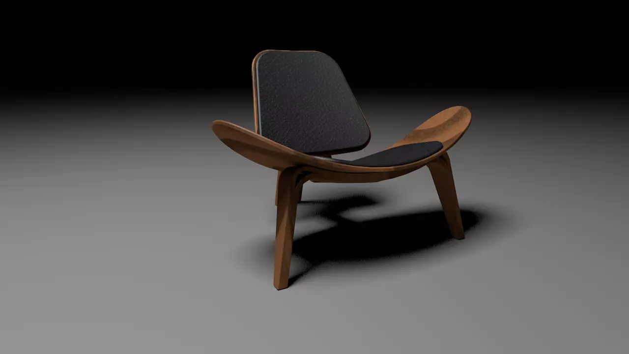 Shell Chair 3D model_0