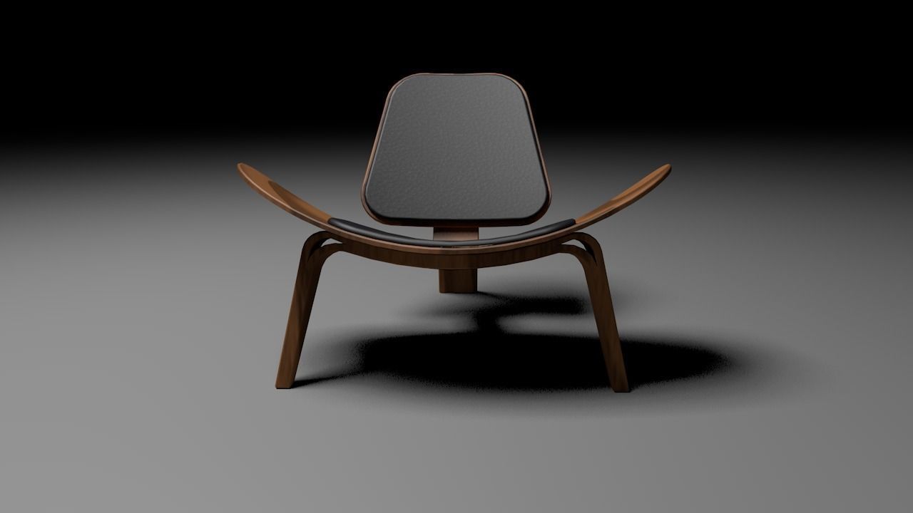 Shell Chair 3D model_1