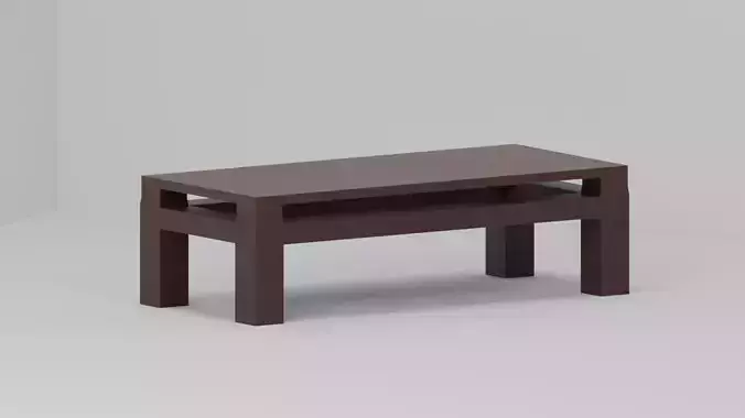 Wooden table for the living room