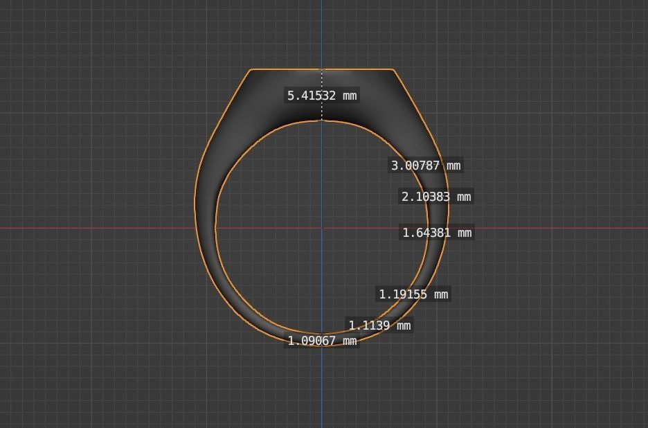 Signet Ring 3D print model_5