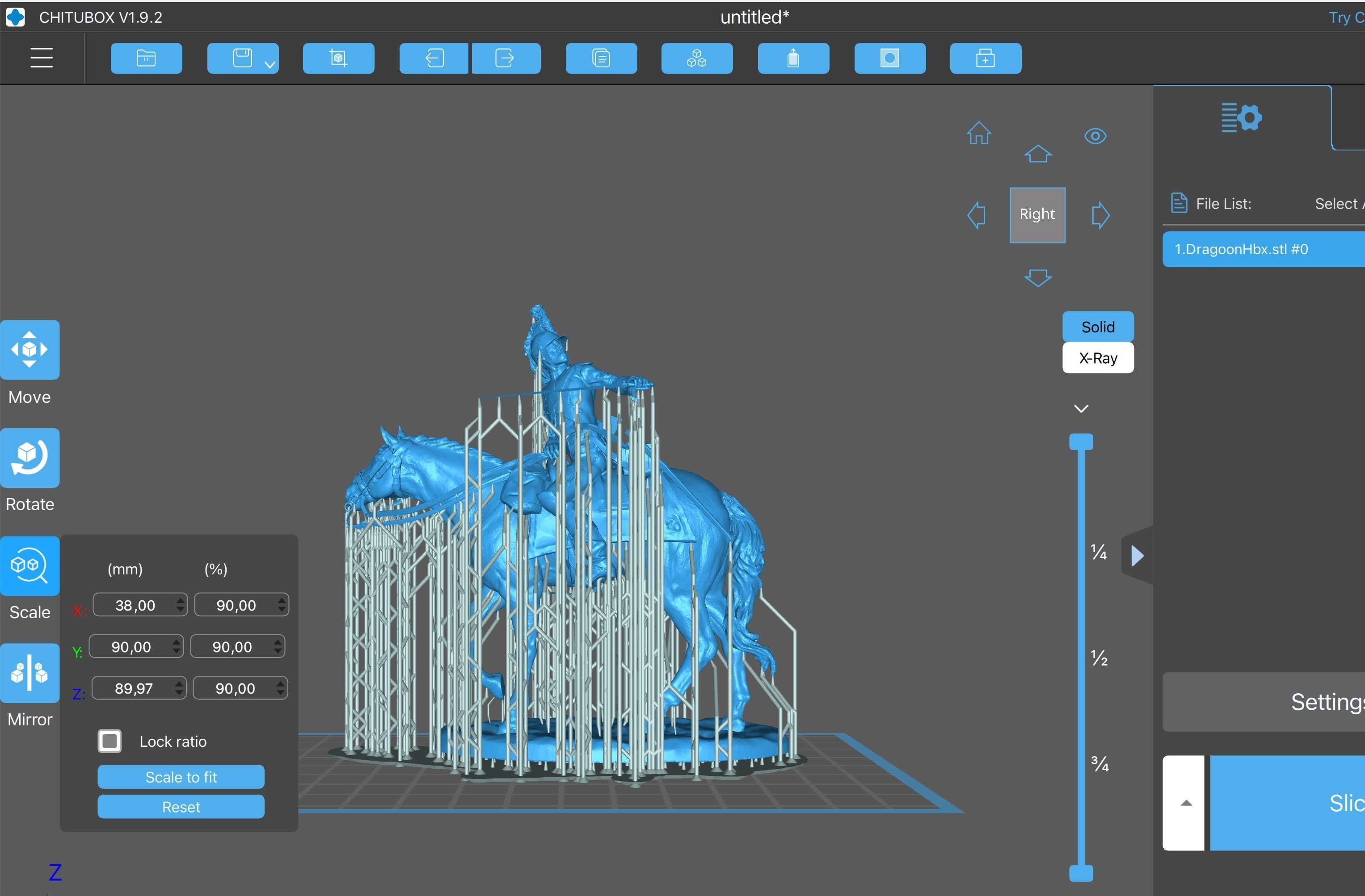 Dragoon on horseback - Napoleonic wars   3D print model_7