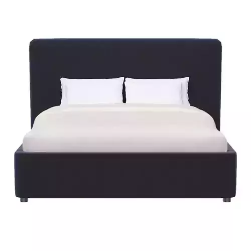 Samara King Bed Blue Velvet