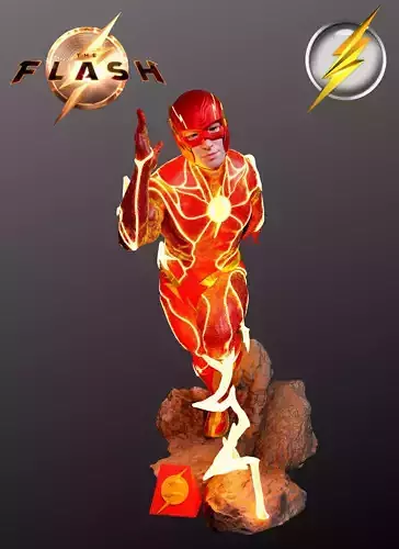 The Flash 2023 3D print model