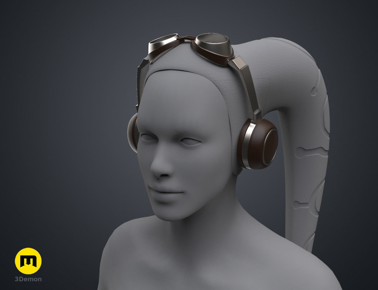 Hera Syndullas Flight Goggles - Star Wars 3D print model_2