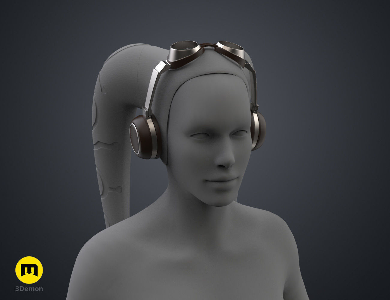 Hera Syndullas Flight Goggles - Star Wars 3D print model_31