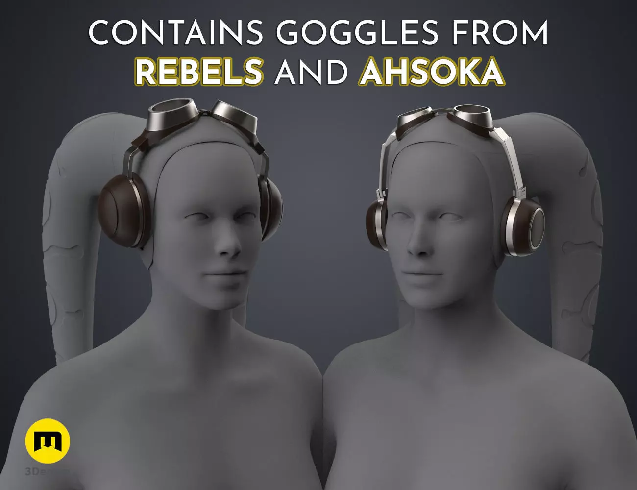 Hera Syndullas Flight Goggles - Star Wars 3D print model_0