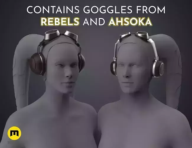 Hera Syndullas Flight Goggles - Star Wars 3D print model