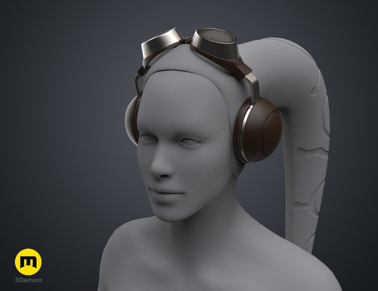 Hera Syndullas Flight Goggles - Star Wars 3D print model_1