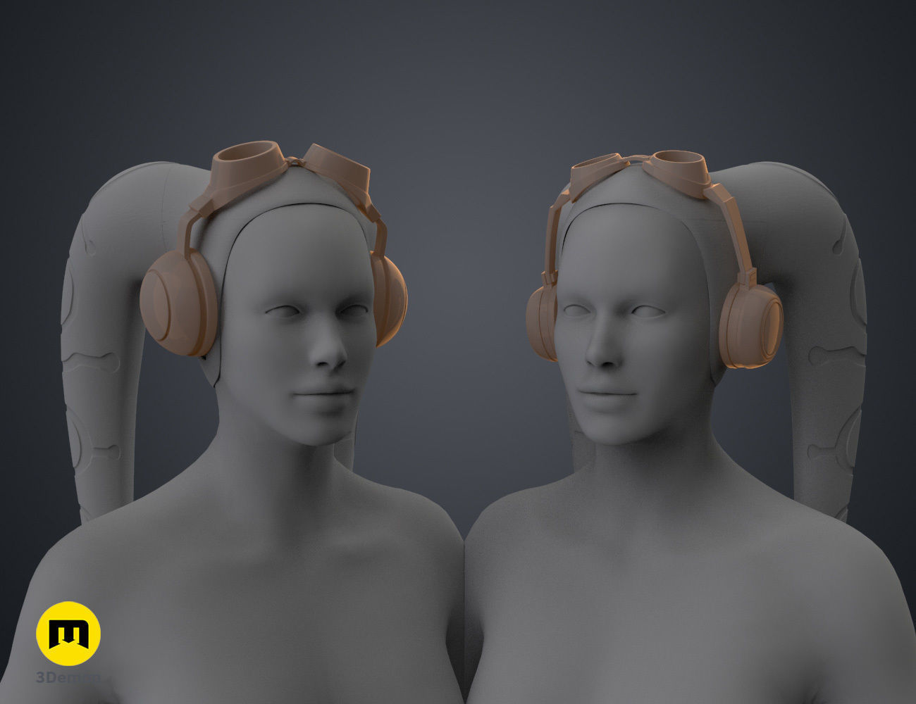 Hera Syndullas Flight Goggles - Star Wars 3D print model_8