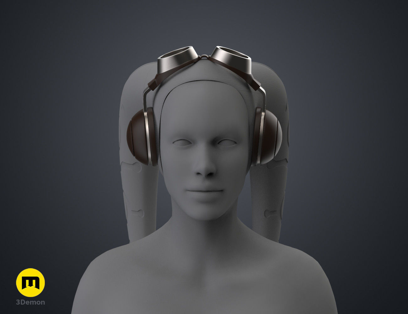 Hera Syndullas Flight Goggles - Star Wars 3D print model_3
