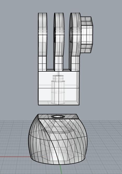 GoPro mount for camera tripod 3D print model_3