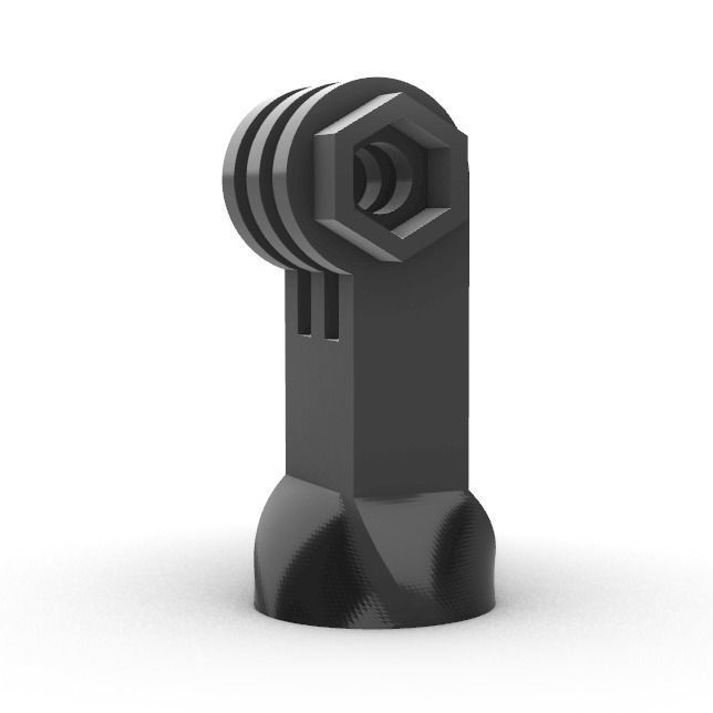 GoPro mount for camera tripod 3D print model_4