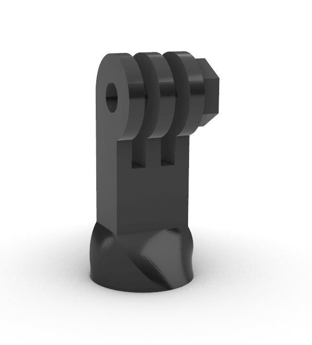GoPro mount for camera tripod 3D print model_5