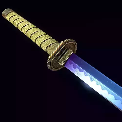 Muramasa sword Low-poly 3D model