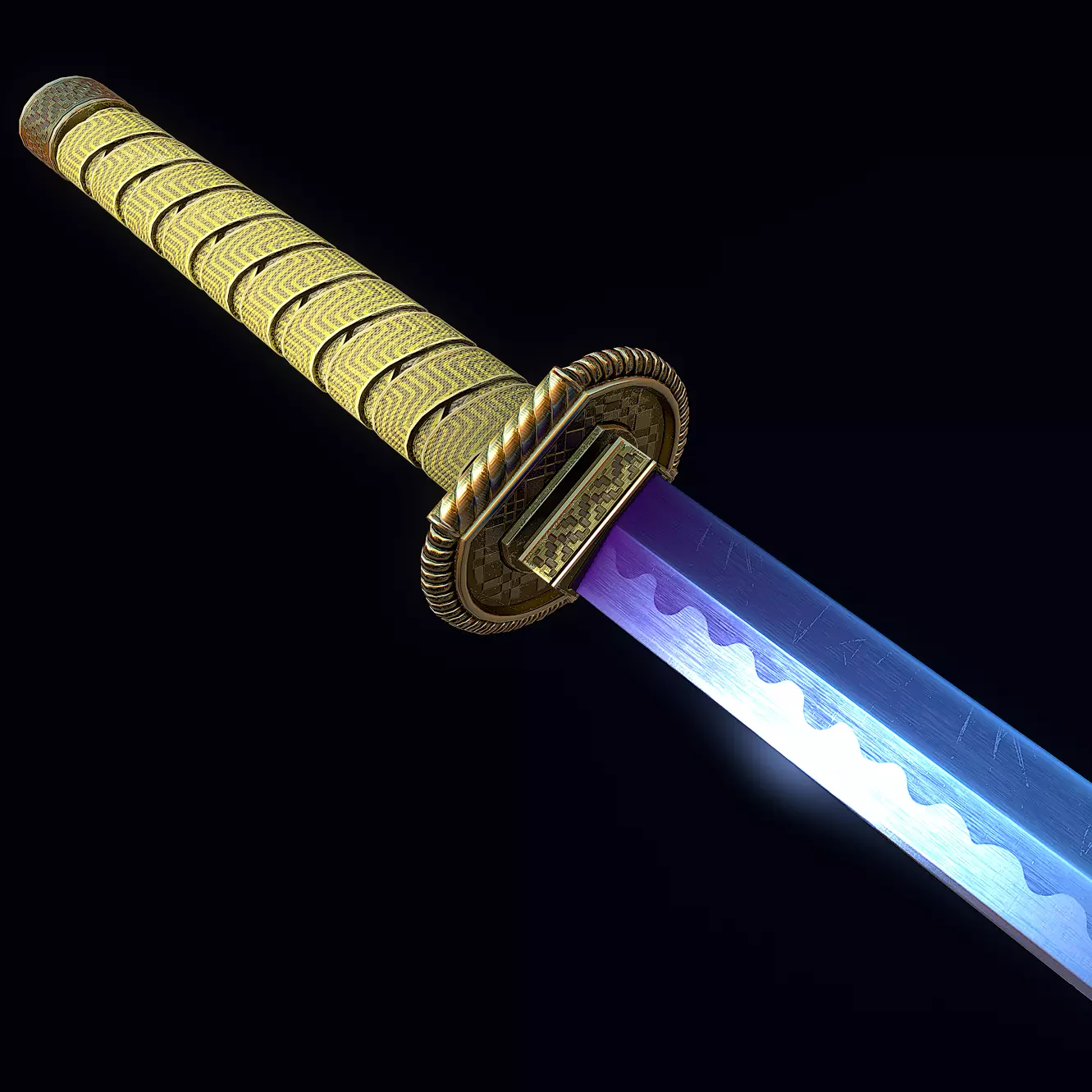 Muramasa sword Low-poly 3D model