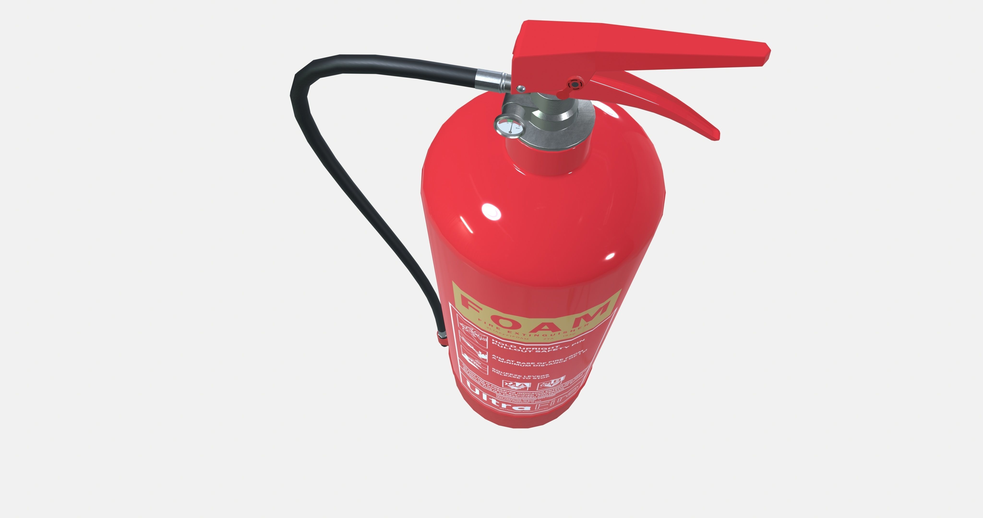 Foam Fire Extinguisher 3D model_7