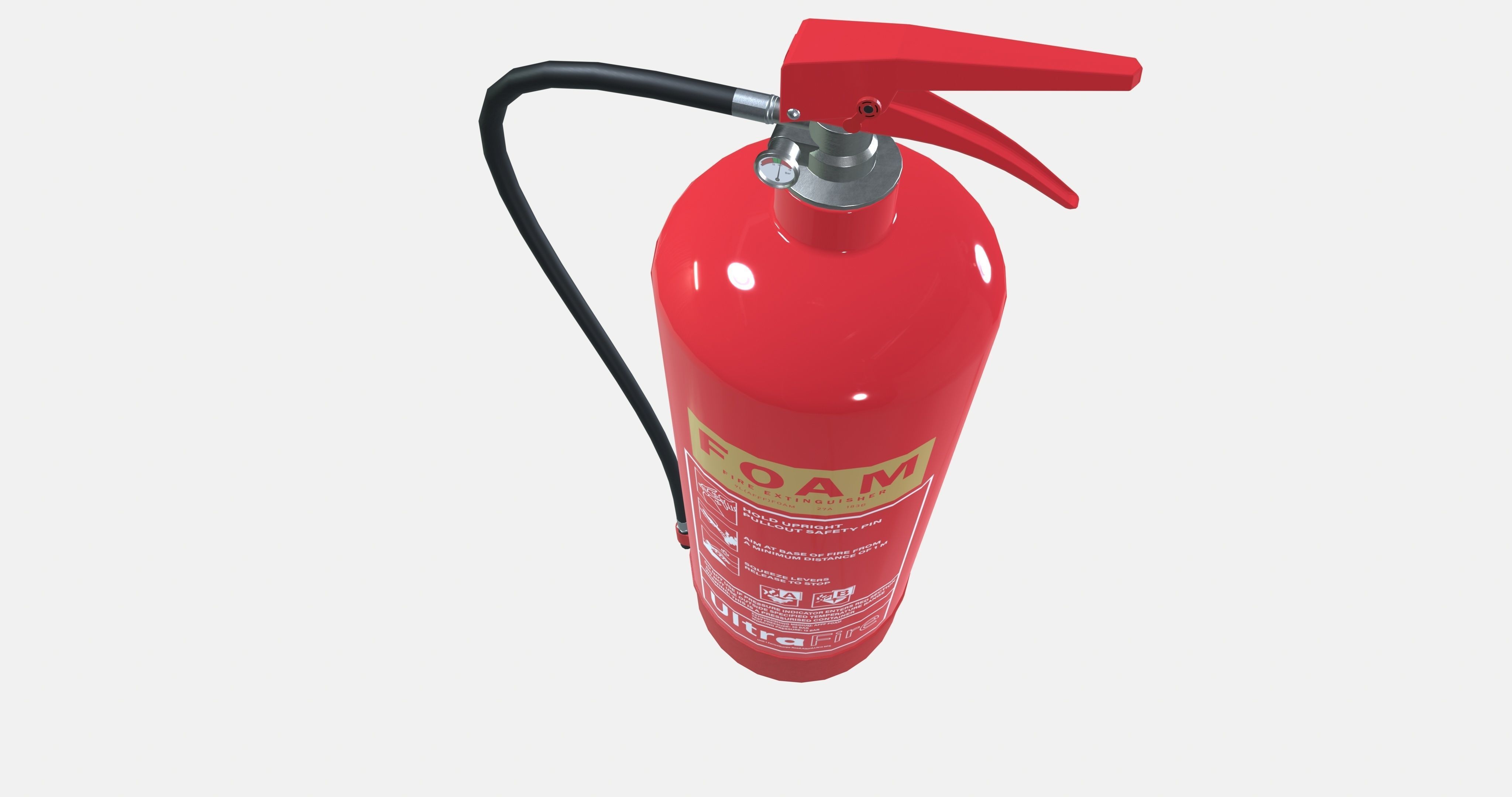 Foam Fire Extinguisher 3D model_4