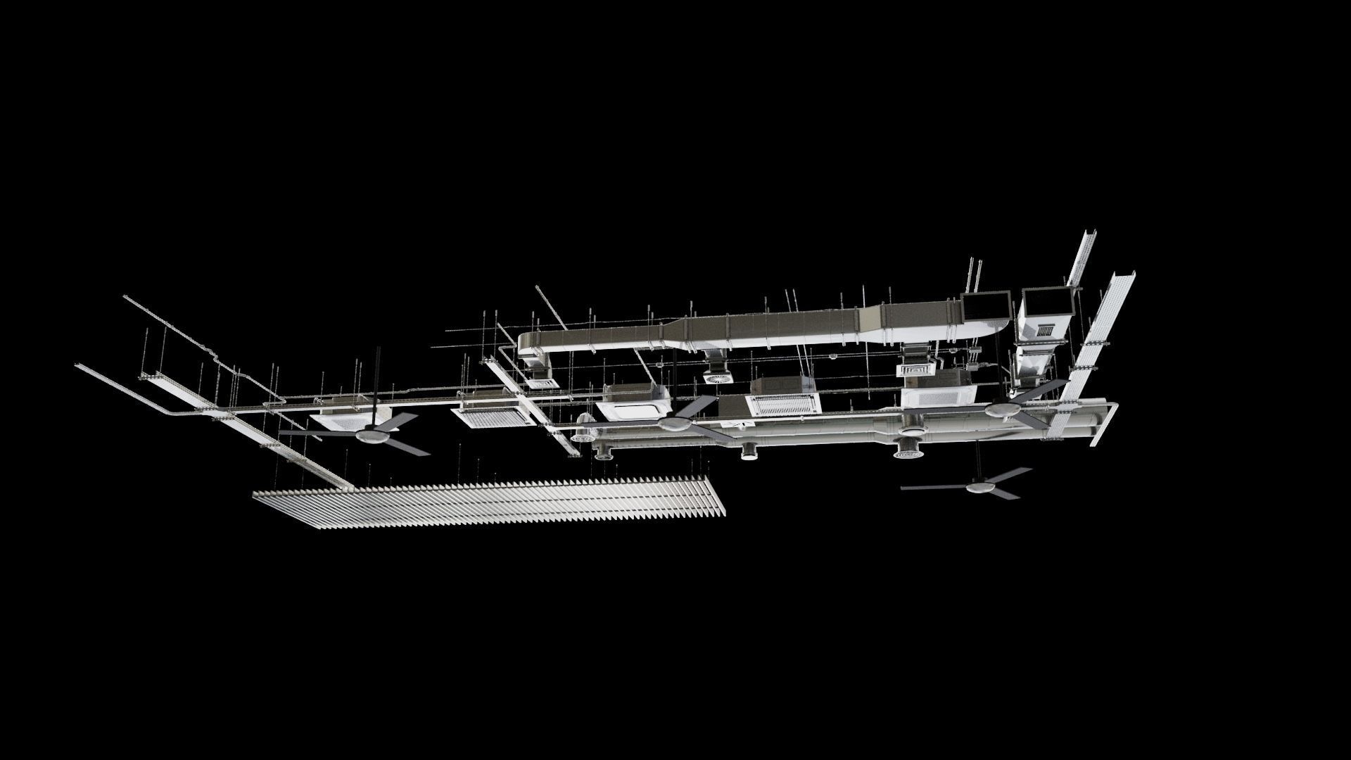 Ceiling Pipes 3D model_13