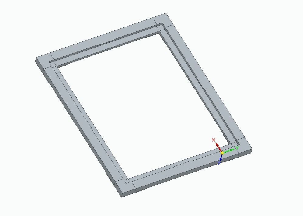Picture frame 3D print model_1